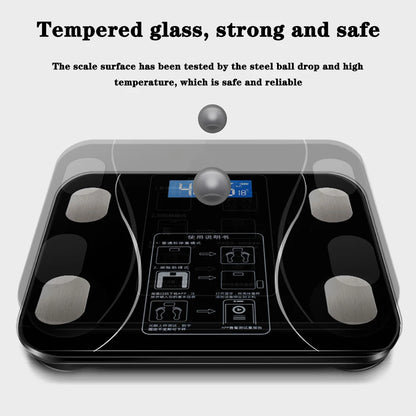 Digital Body Weight Scale Smart Wireless Fat Scale Bathroom Weight Scales for Body Composition Analyzer with Smartphone App