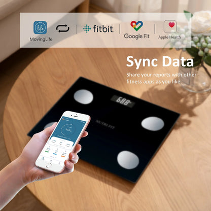 Smart Scale for Body Weight and Fat, Digital Bathroom Body Scales Composition Analyser