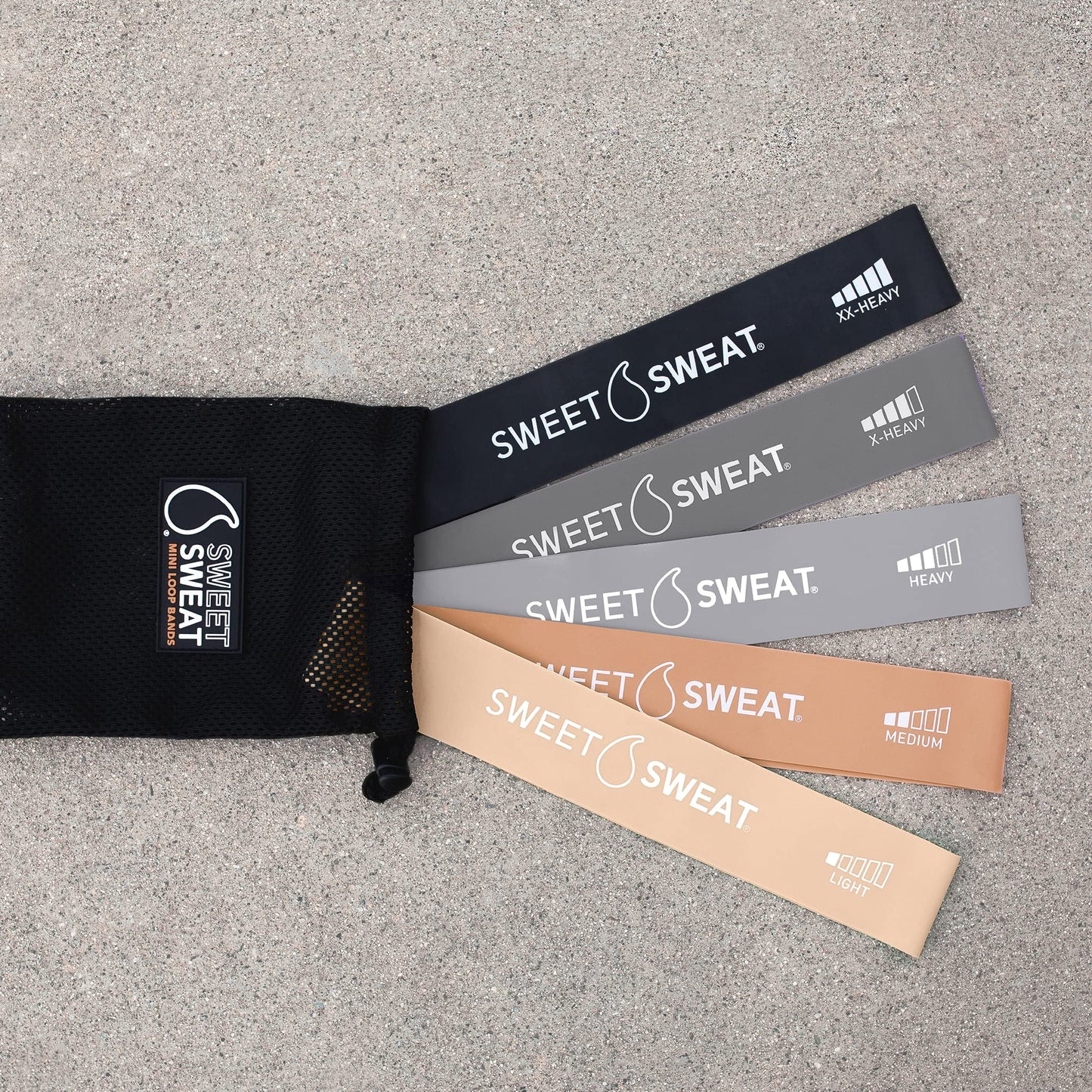 Sweet Sweat Mini Loop Resistance Bands (Toned - Set of 5)