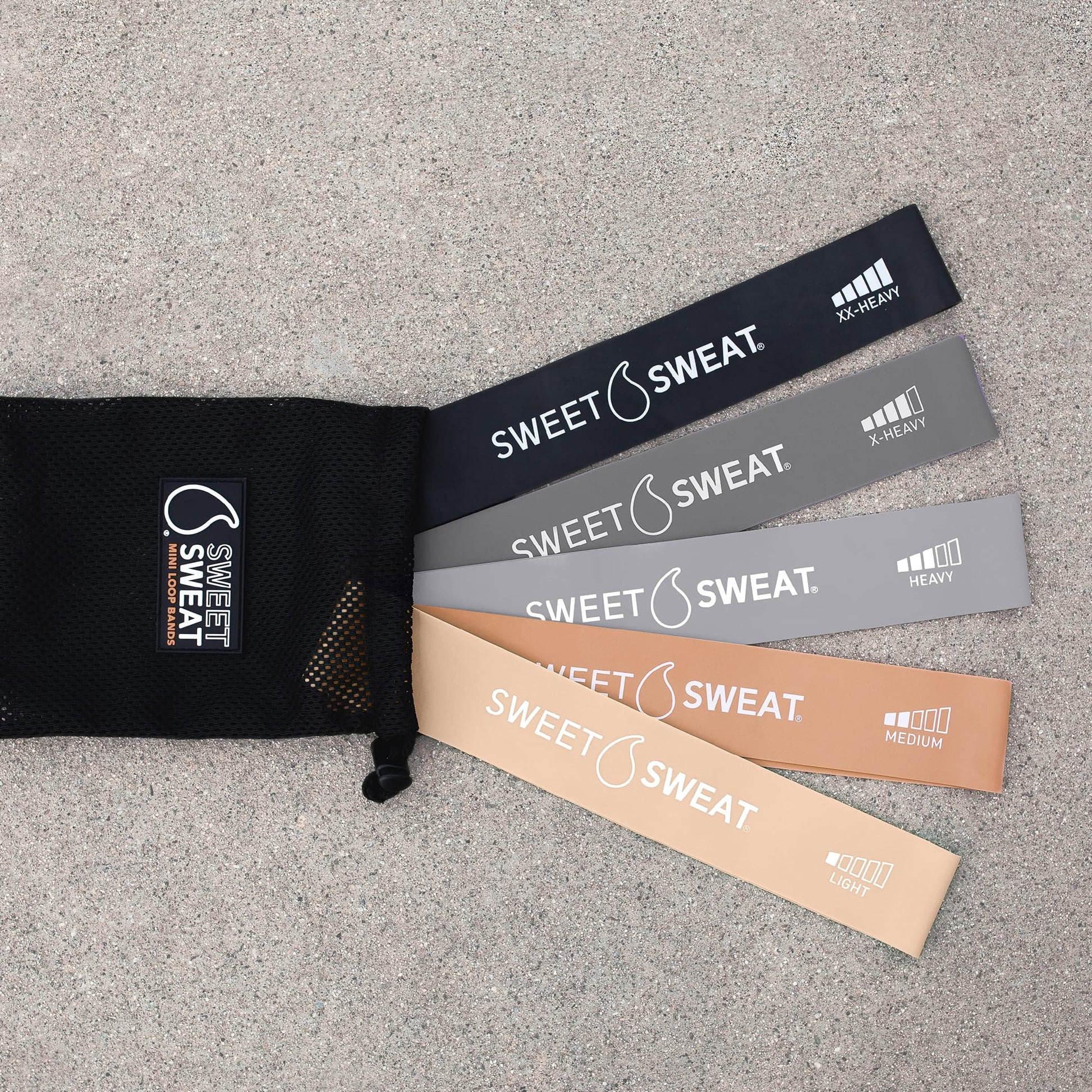 Sweet Sweat Mini Loop Resistance Bands (Toned - Set of 5)