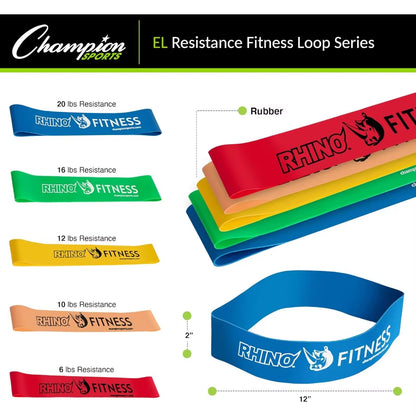 Stretch Loop Bands, Durable Fitness Band for Strength Training, Stretching, Rehabilitation - 20 Lbs Resistance - Blue